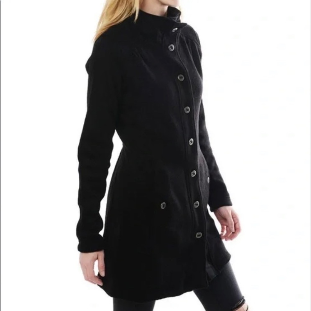 KUHL Savina Alfpaca Fleece Button Down Long Jacket